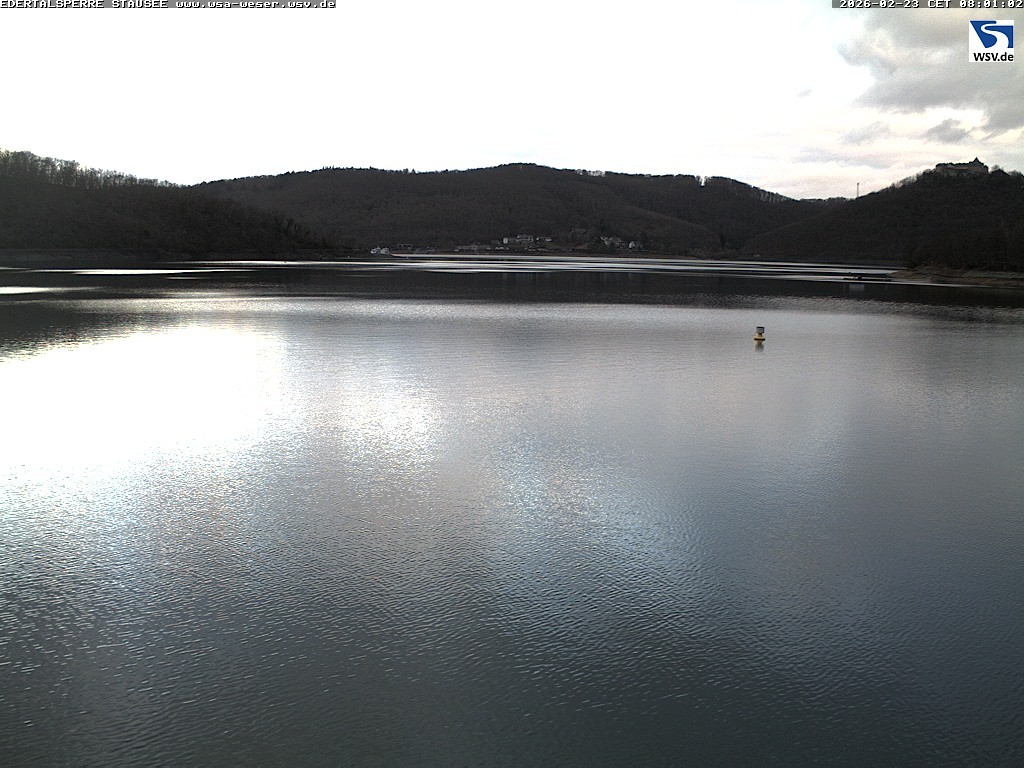 Archiv Foto Webcam Edertalsperre: Blick auf den Edersee