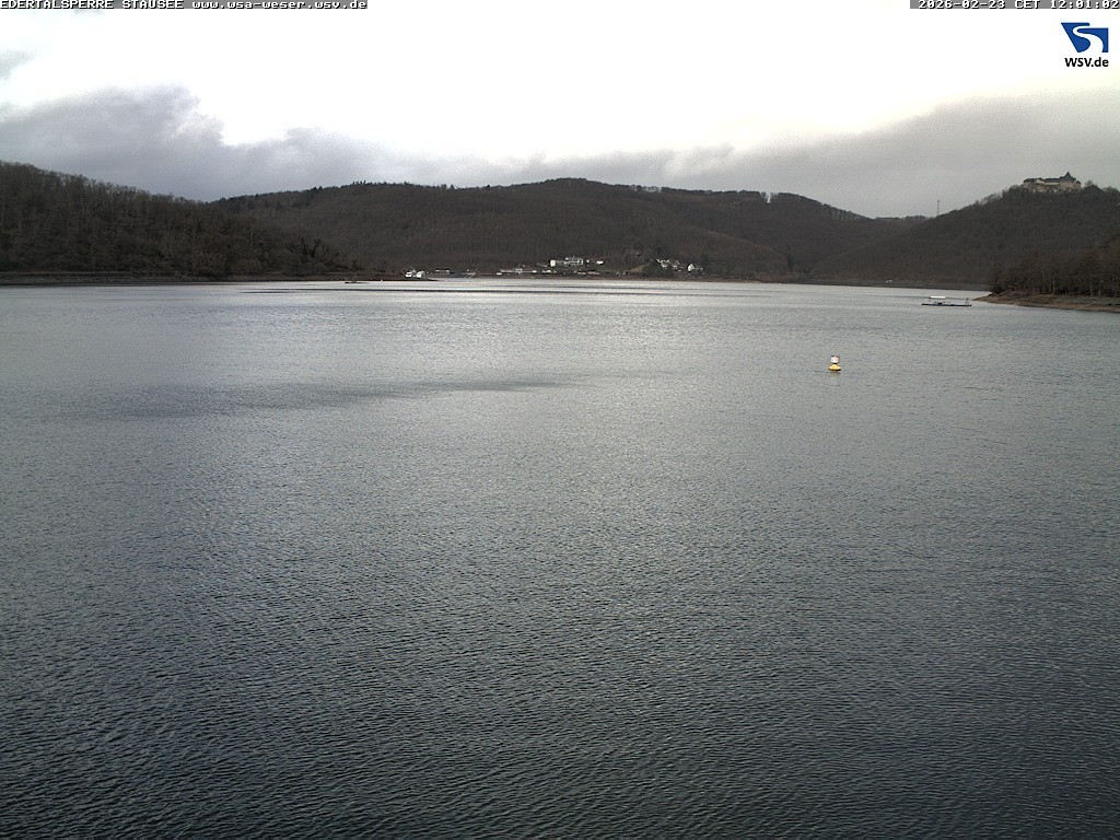 Archiv Foto Webcam Edertalsperre: Blick auf den Edersee