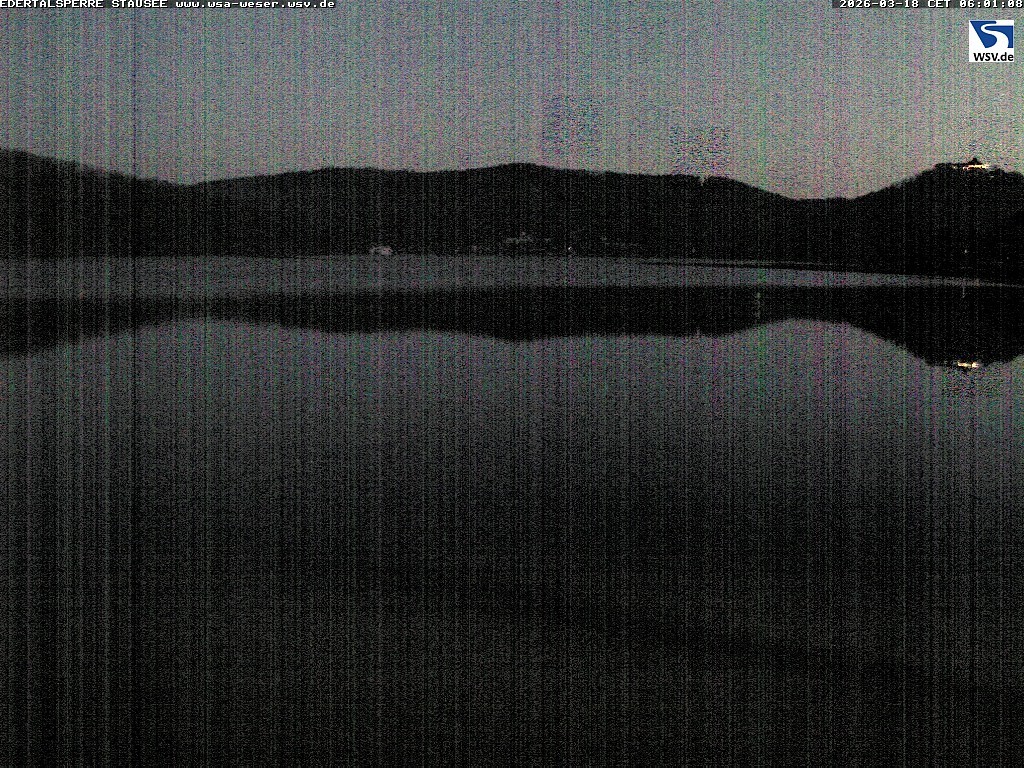 Archiv Foto Webcam Edertalsperre: Blick auf den Edersee