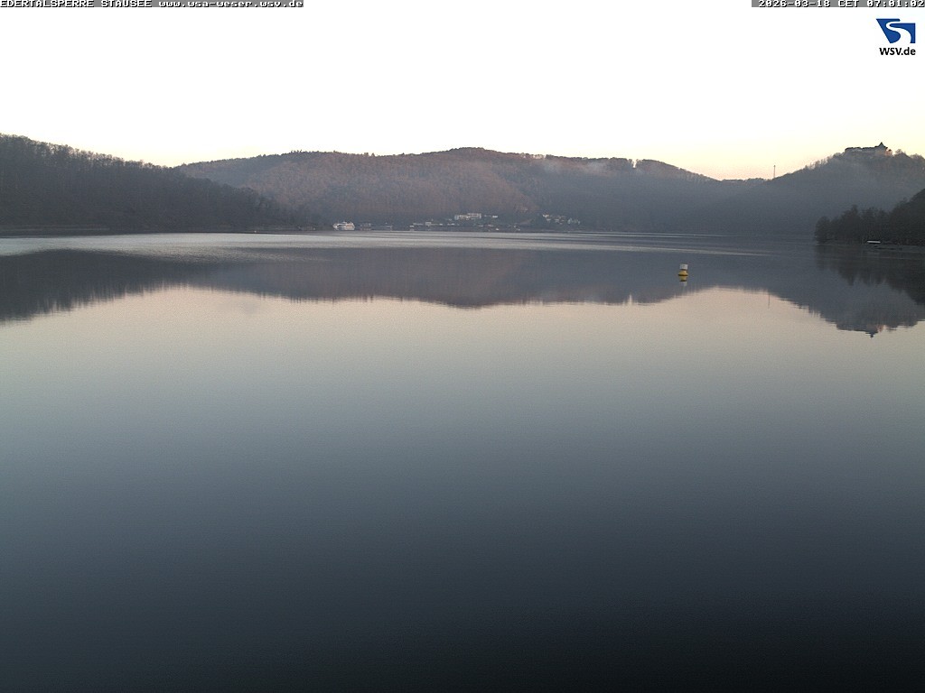 Archiv Foto Webcam Edertalsperre: Blick auf den Edersee