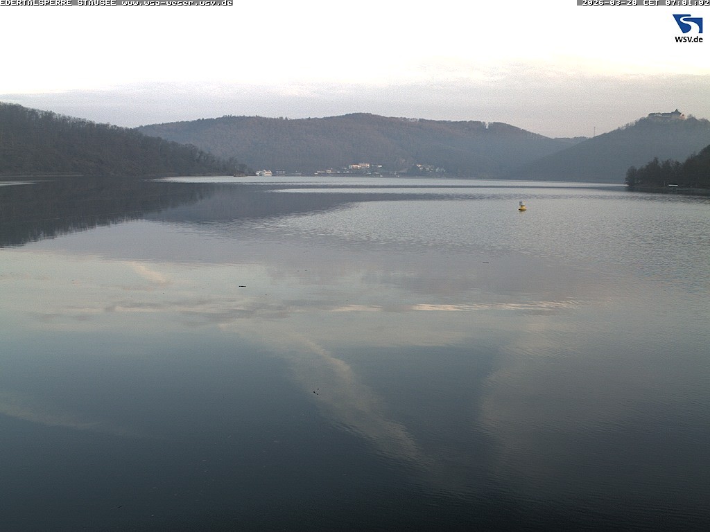 Archiv Foto Webcam Edertalsperre: Blick auf den Edersee