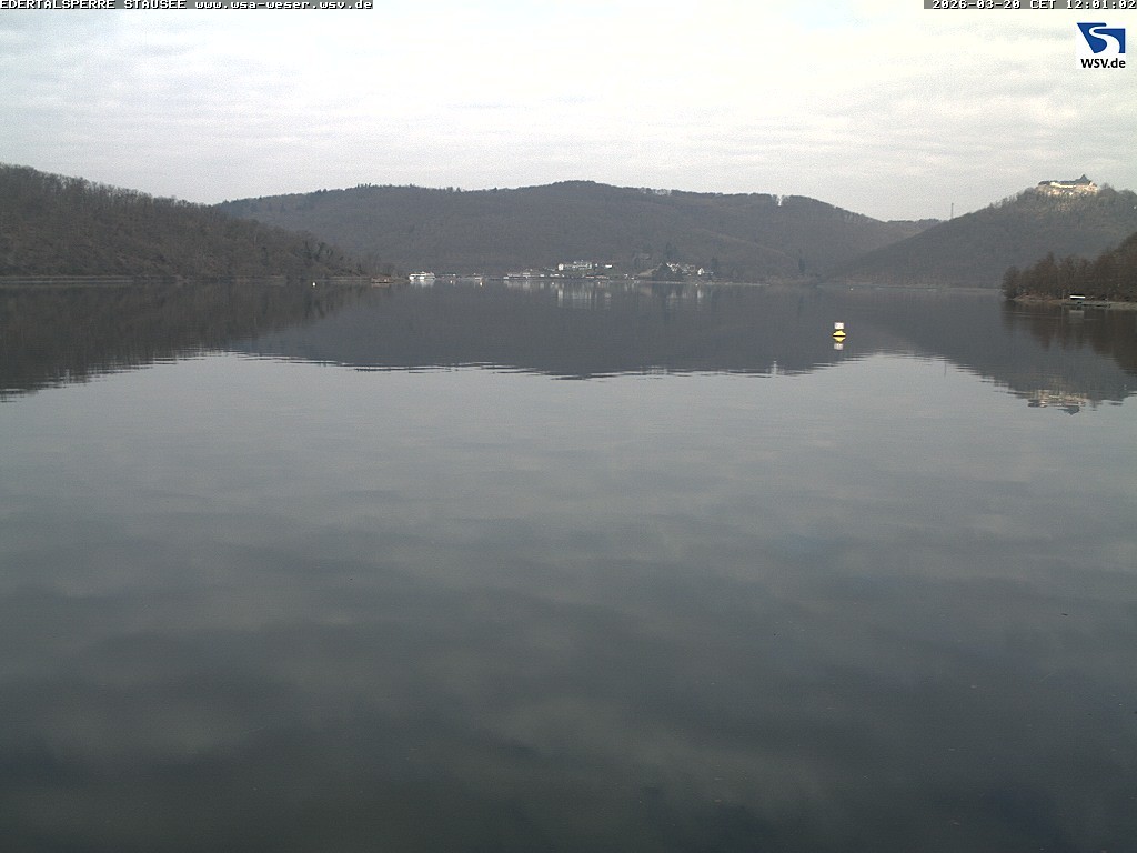 Archiv Foto Webcam Edertalsperre: Blick auf den Edersee