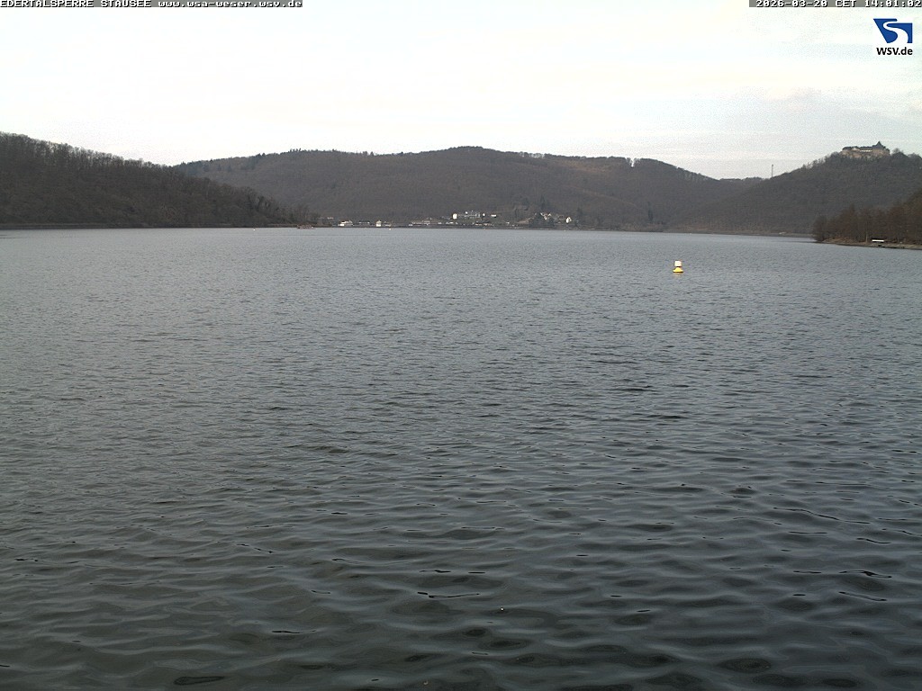Archiv Foto Webcam Edertalsperre: Blick auf den Edersee