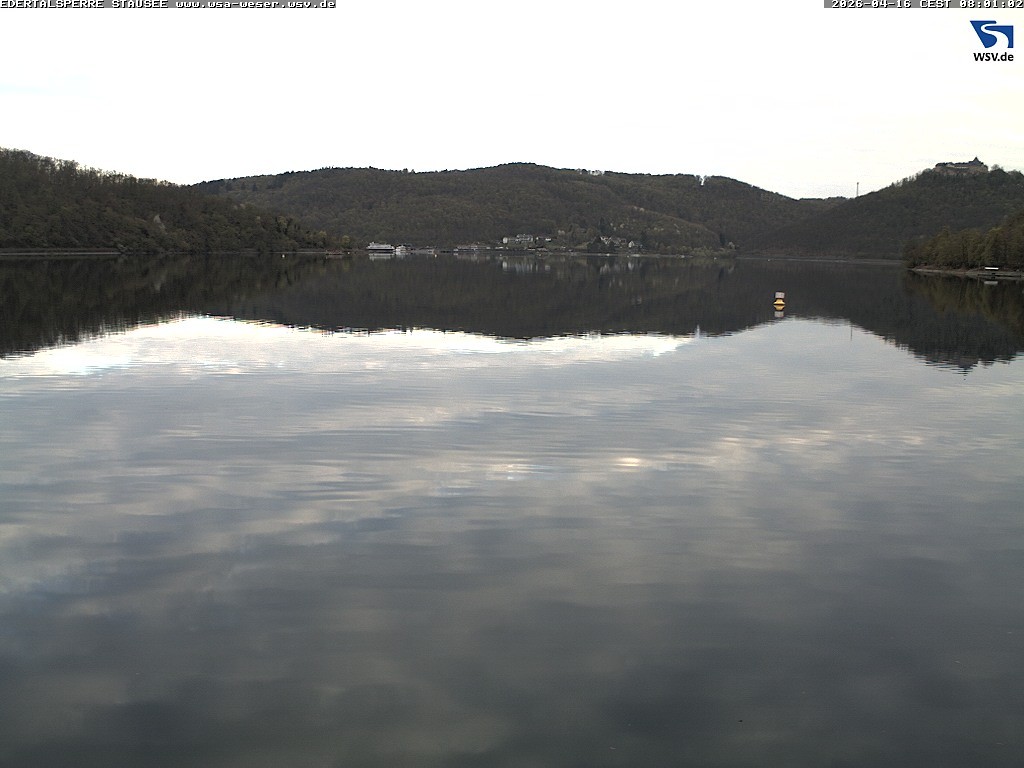 Archiv Foto Webcam Edertalsperre: Blick auf den Edersee