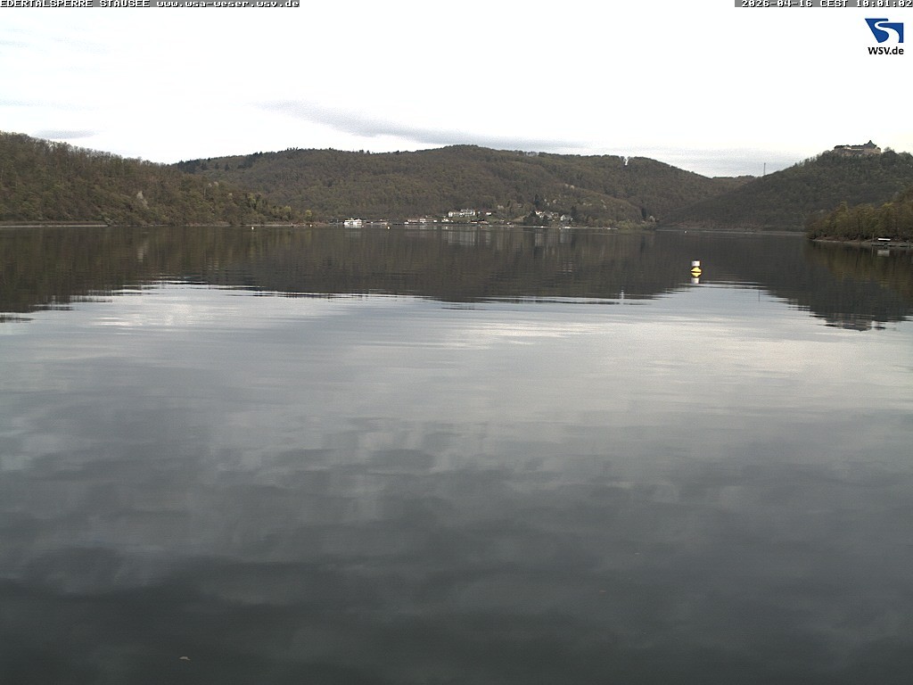 Archiv Foto Webcam Edertalsperre: Blick auf den Edersee