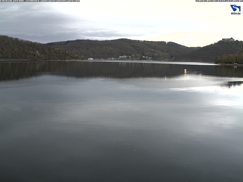 Archiv Foto Webcam Edertalsperre: Blick auf den Edersee