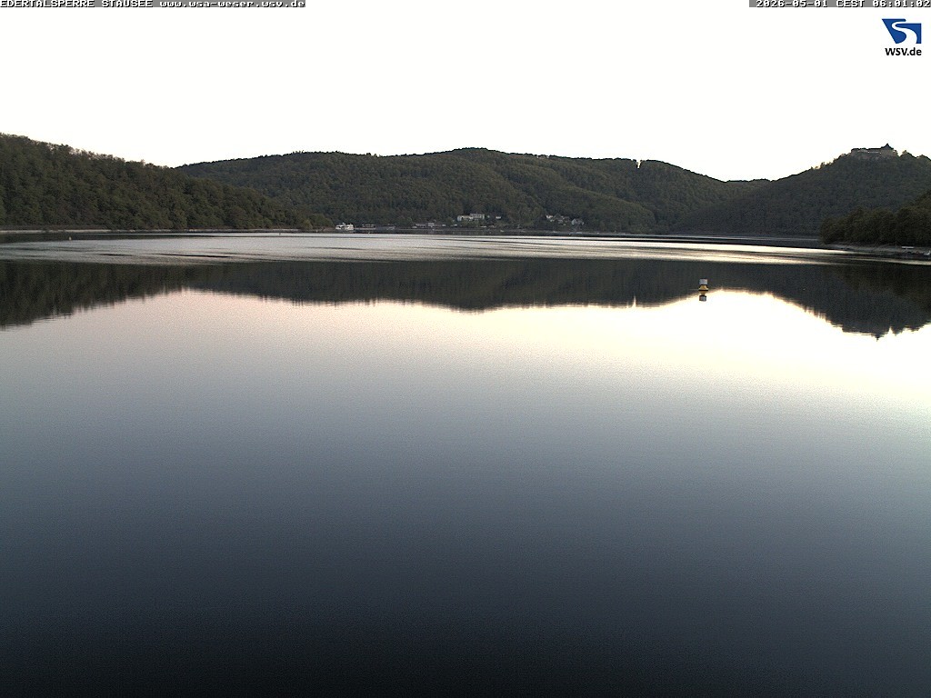 Archiv Foto Webcam Edertalsperre: Blick auf den Edersee