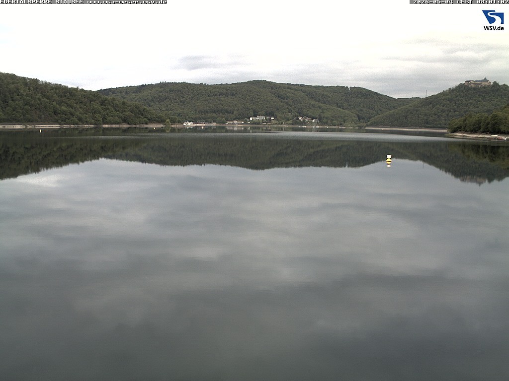 Archiv Foto Webcam Edertalsperre: Blick auf den Edersee