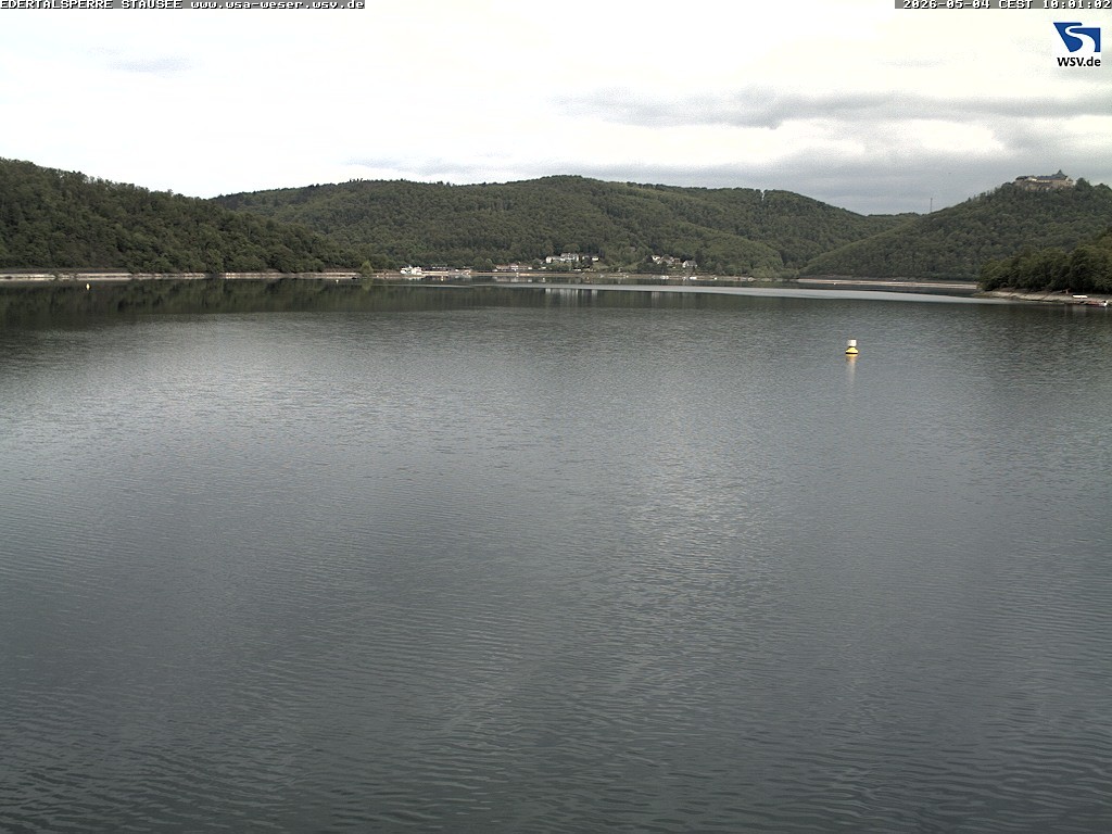 Archiv Foto Webcam Edertalsperre: Blick auf den Edersee