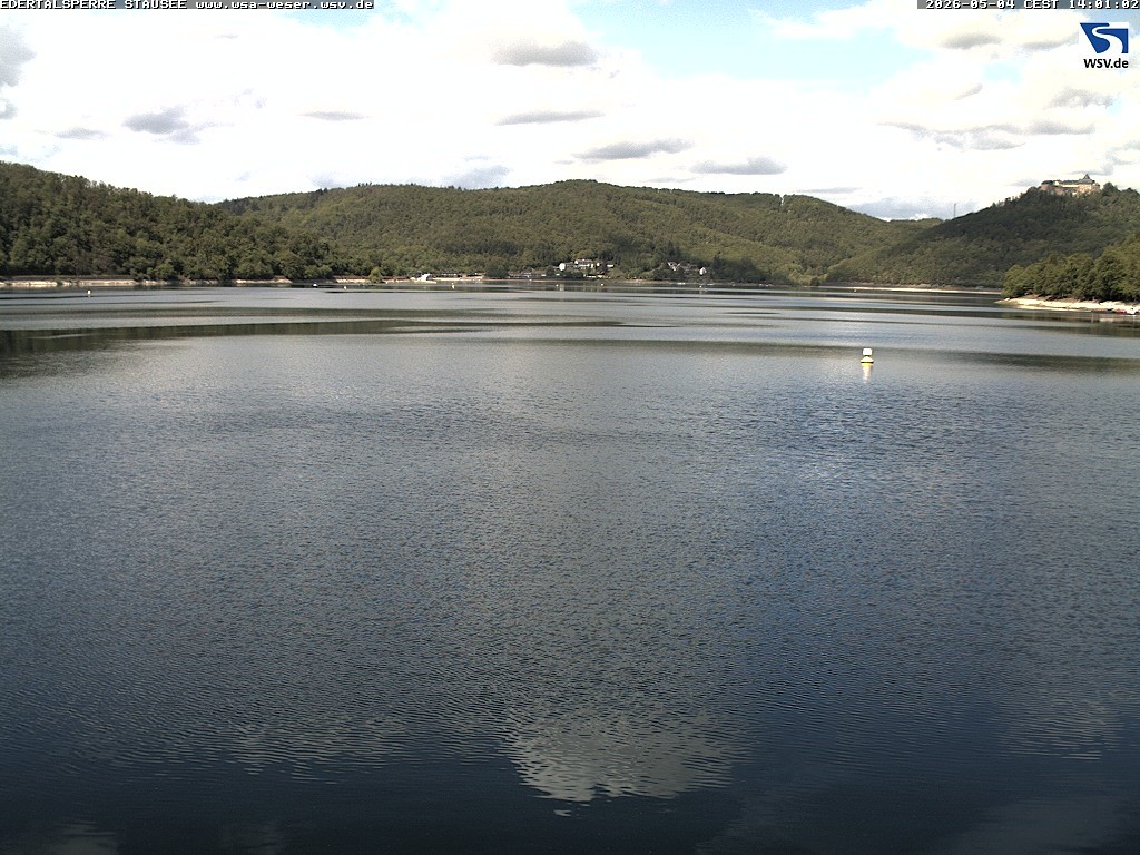 Archiv Foto Webcam Edertalsperre: Blick auf den Edersee