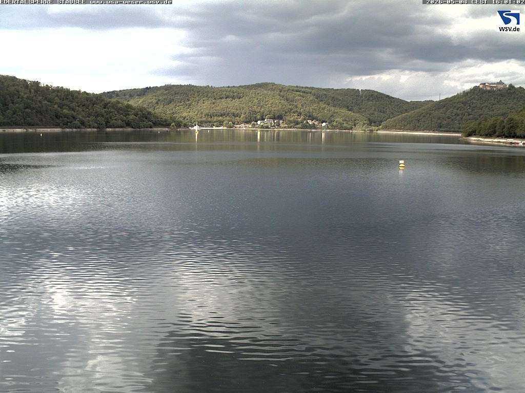 Archiv Foto Webcam Edertalsperre: Blick auf den Edersee