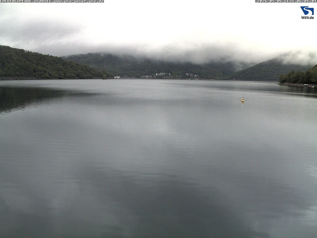 Archiv Foto Webcam Edertalsperre: Blick auf den Edersee