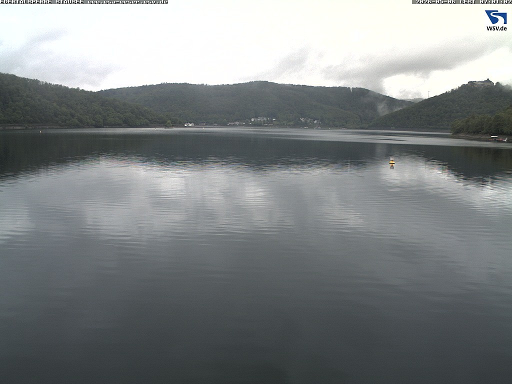 Archiv Foto Webcam Edertalsperre: Blick auf den Edersee