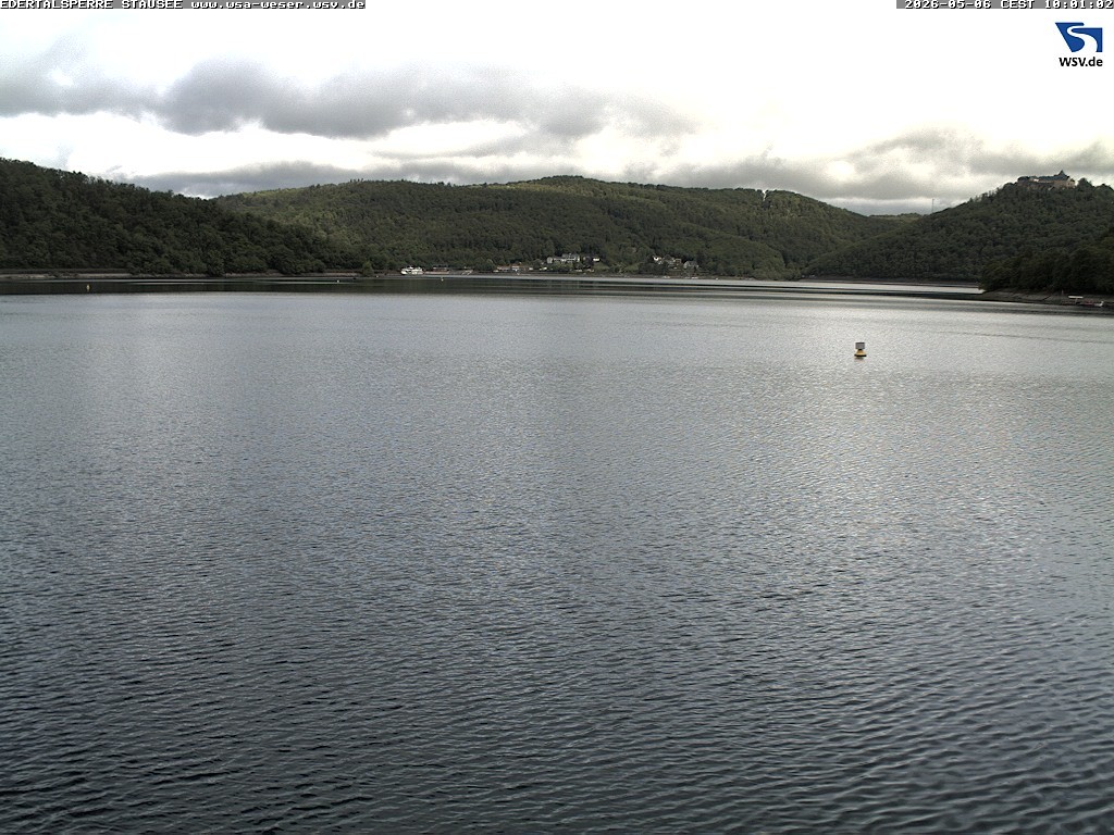 Archiv Foto Webcam Edertalsperre: Blick auf den Edersee