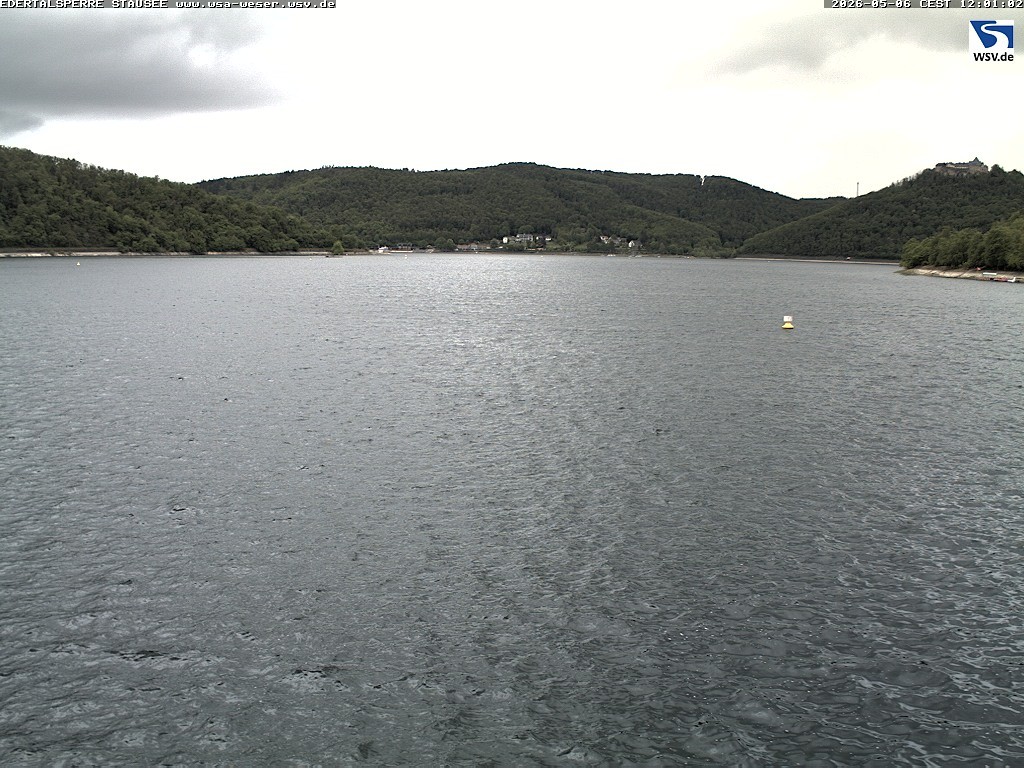 Archiv Foto Webcam Edertalsperre: Blick auf den Edersee