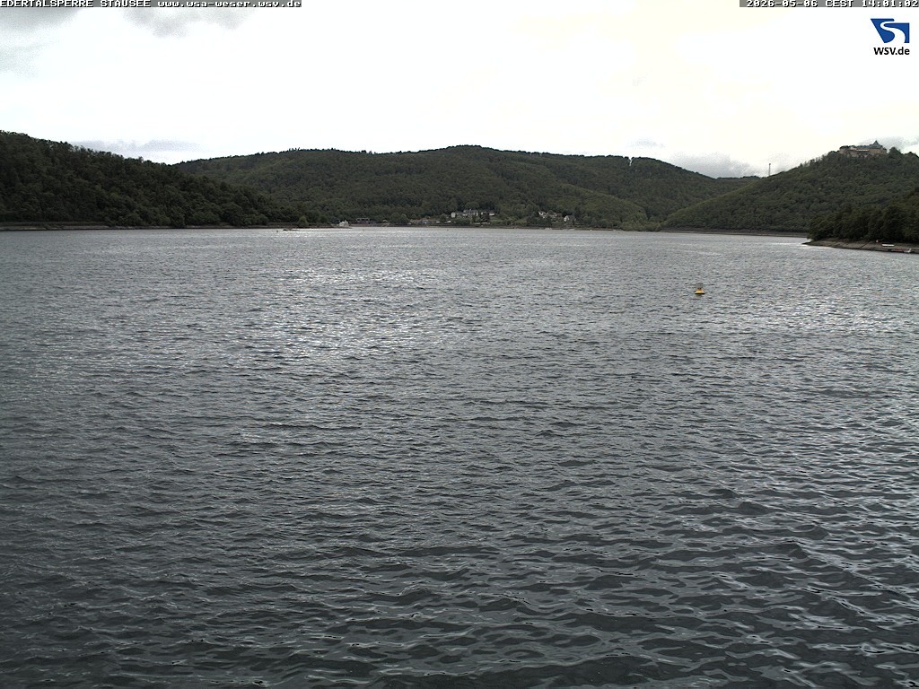 Archiv Foto Webcam Edertalsperre: Blick auf den Edersee