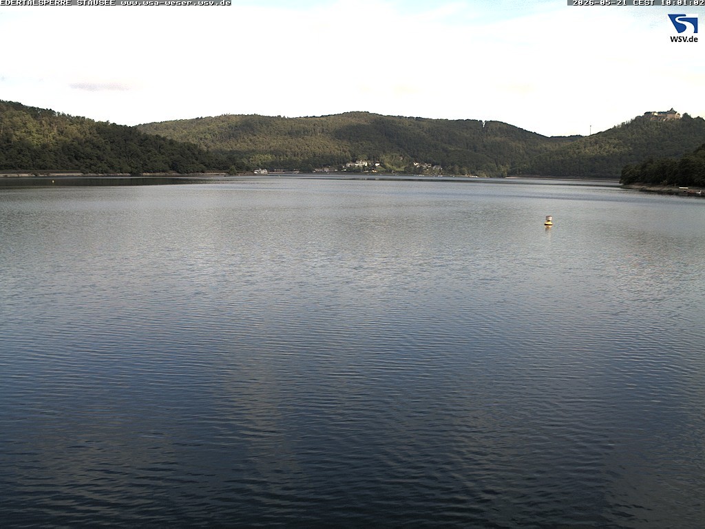 Archiv Foto Webcam Edertalsperre: Blick auf den Edersee