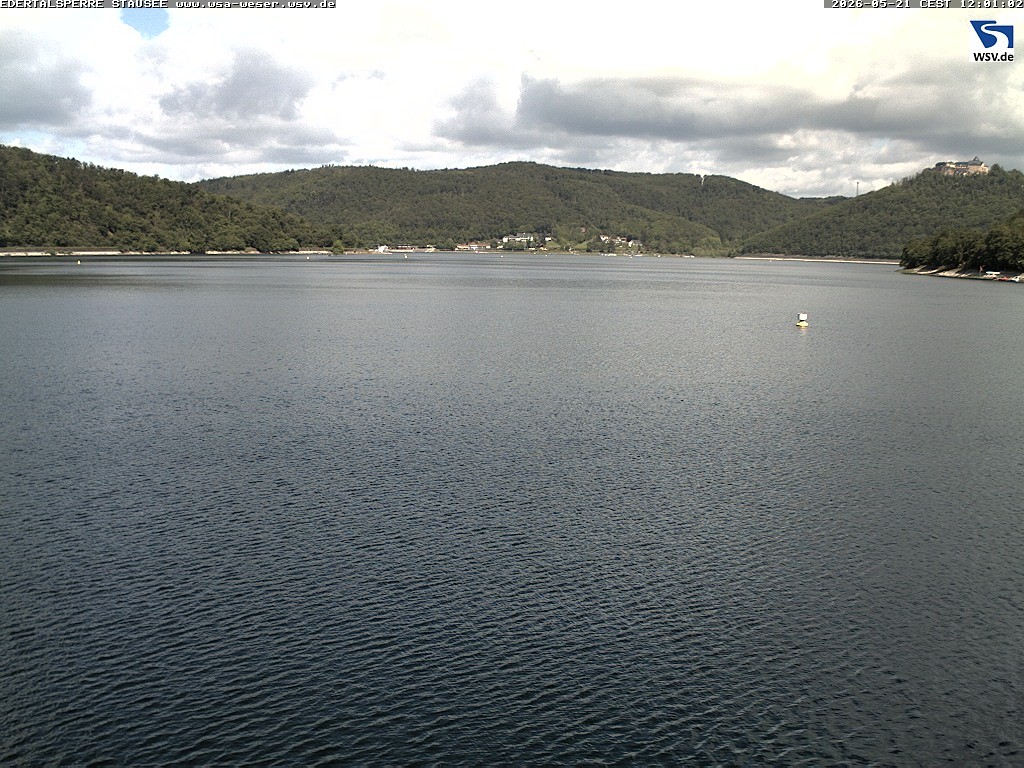 Archiv Foto Webcam Edertalsperre: Blick auf den Edersee