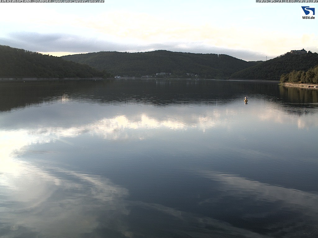 Archiv Foto Webcam Edertalsperre: Blick auf den Edersee