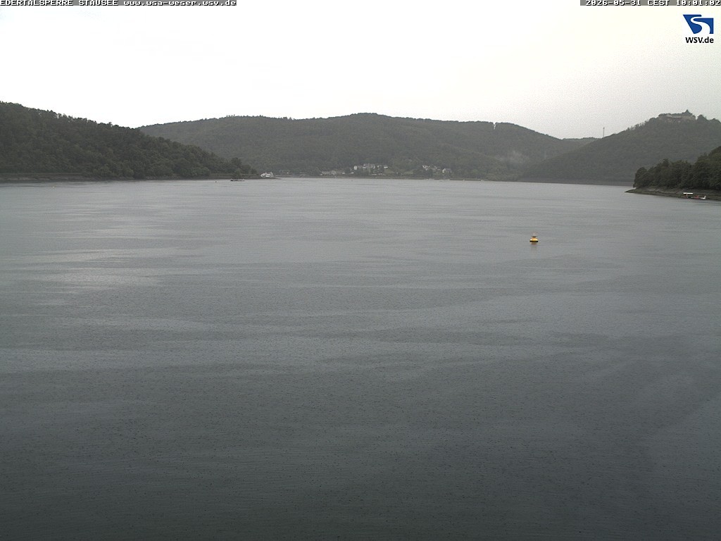 Archiv Foto Webcam Edertalsperre: Blick auf den Edersee