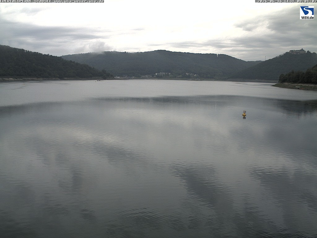 Archiv Foto Webcam Edertalsperre: Blick auf den Edersee