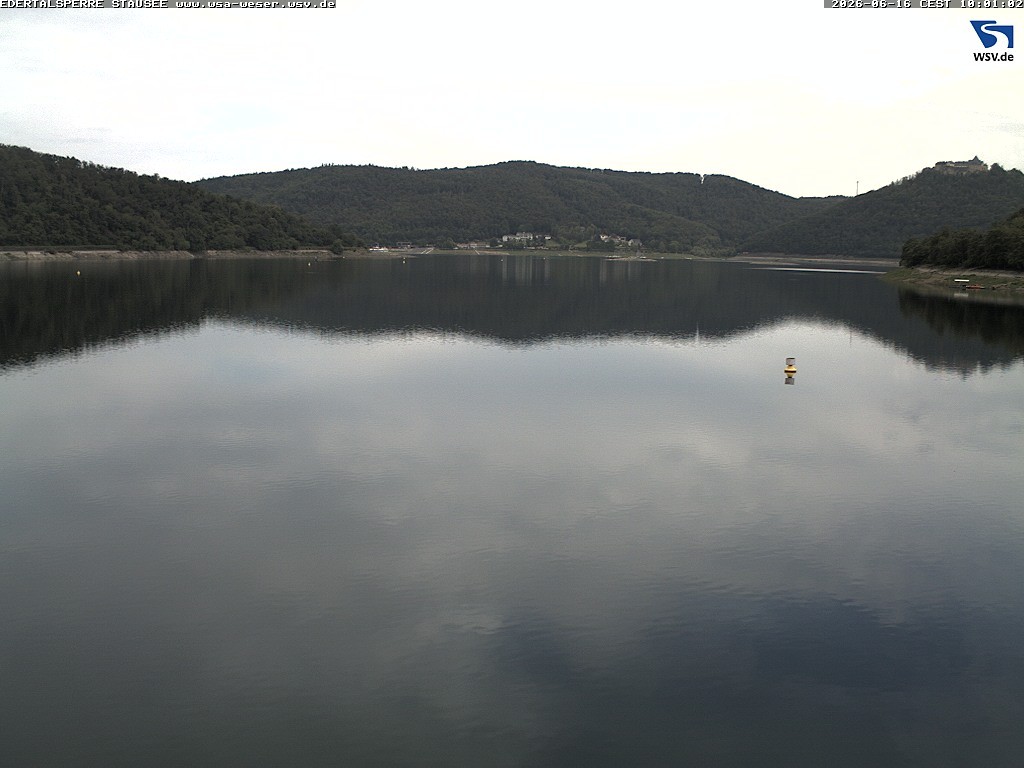 Archiv Foto Webcam Edertalsperre: Blick auf den Edersee
