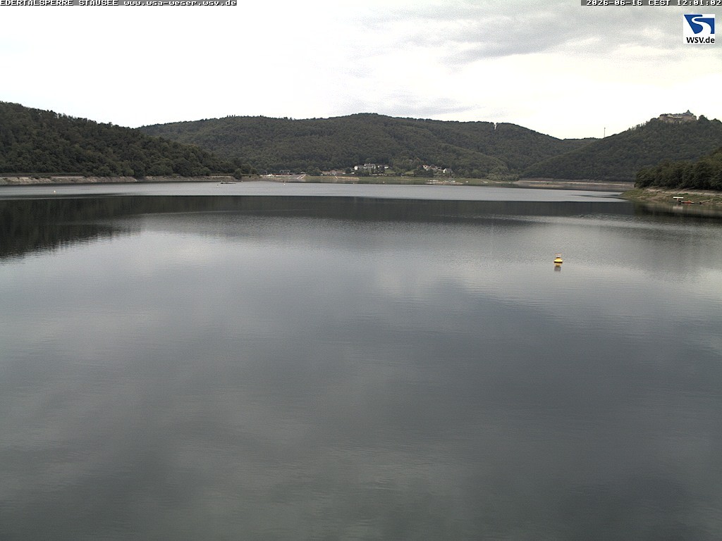 Archiv Foto Webcam Edertalsperre: Blick auf den Edersee