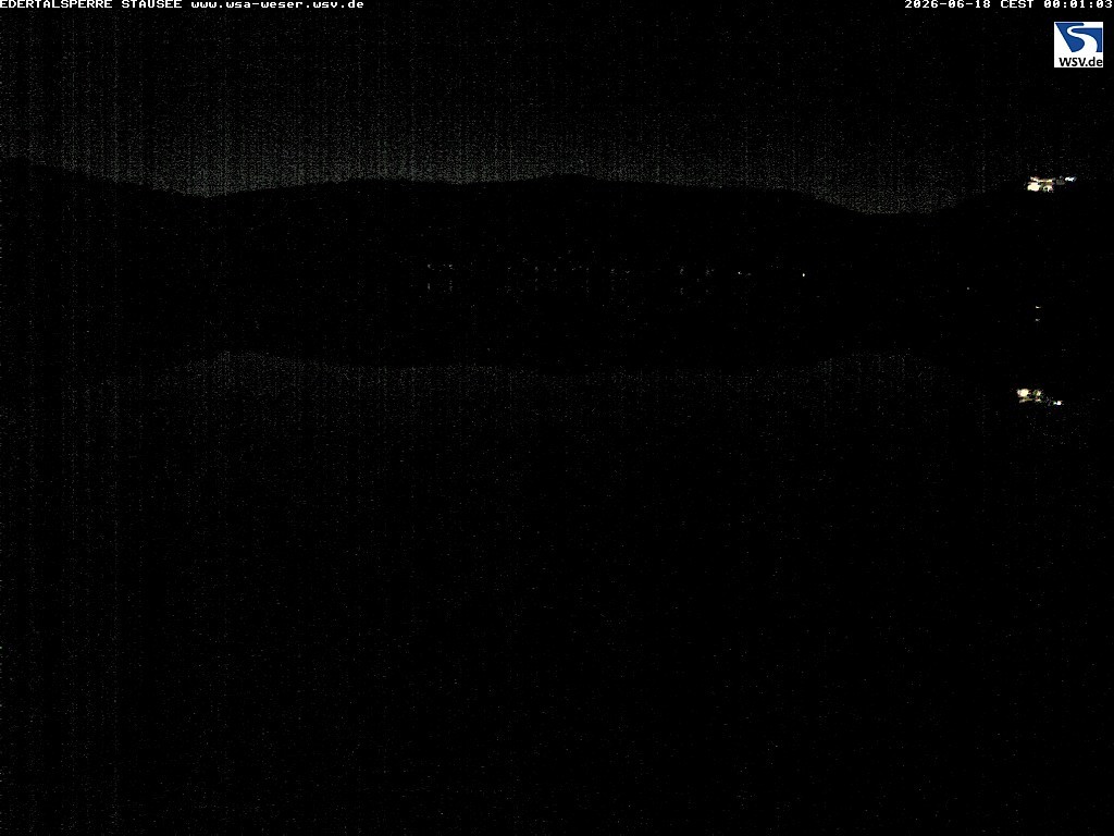 Archiv Foto Webcam Edertalsperre: Blick auf den Edersee