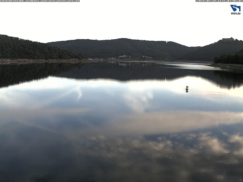 Archiv Foto Webcam Edertalsperre: Blick auf den Edersee