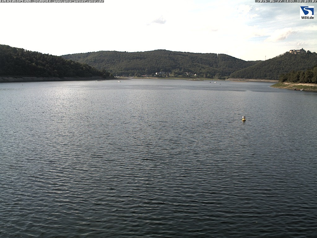 Archiv Foto Webcam Edertalsperre: Blick auf den Edersee