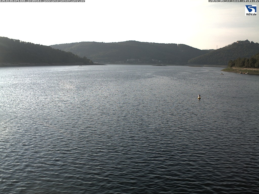 Archiv Foto Webcam Edertalsperre: Blick auf den Edersee
