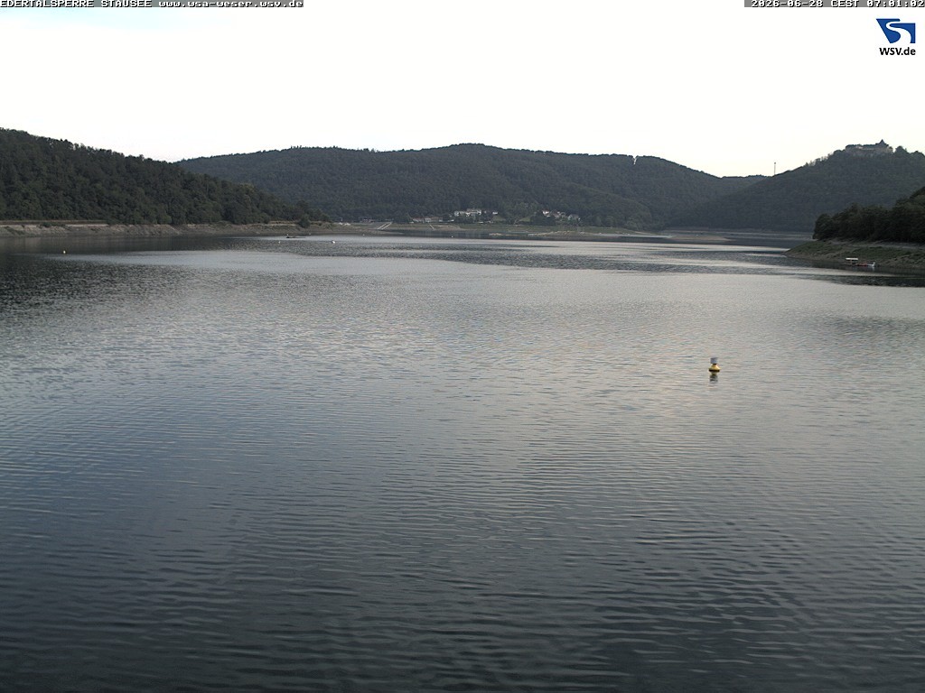 Archiv Foto Webcam Edertalsperre: Blick auf den Edersee