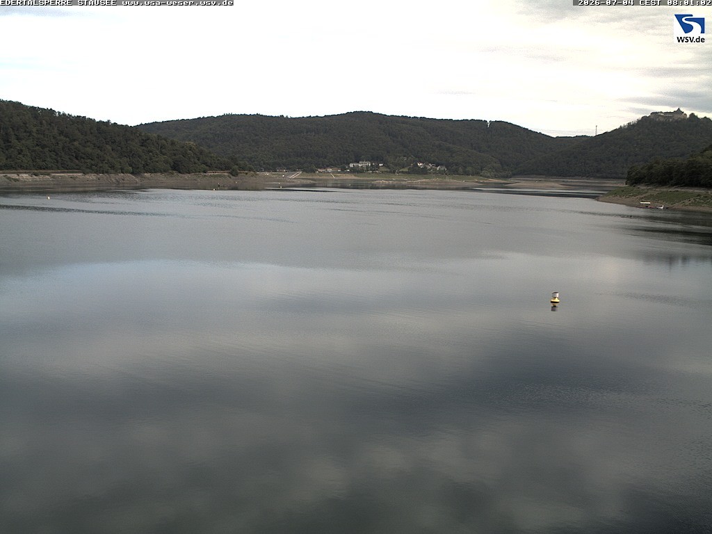 Archiv Foto Webcam Edertalsperre: Blick auf den Edersee
