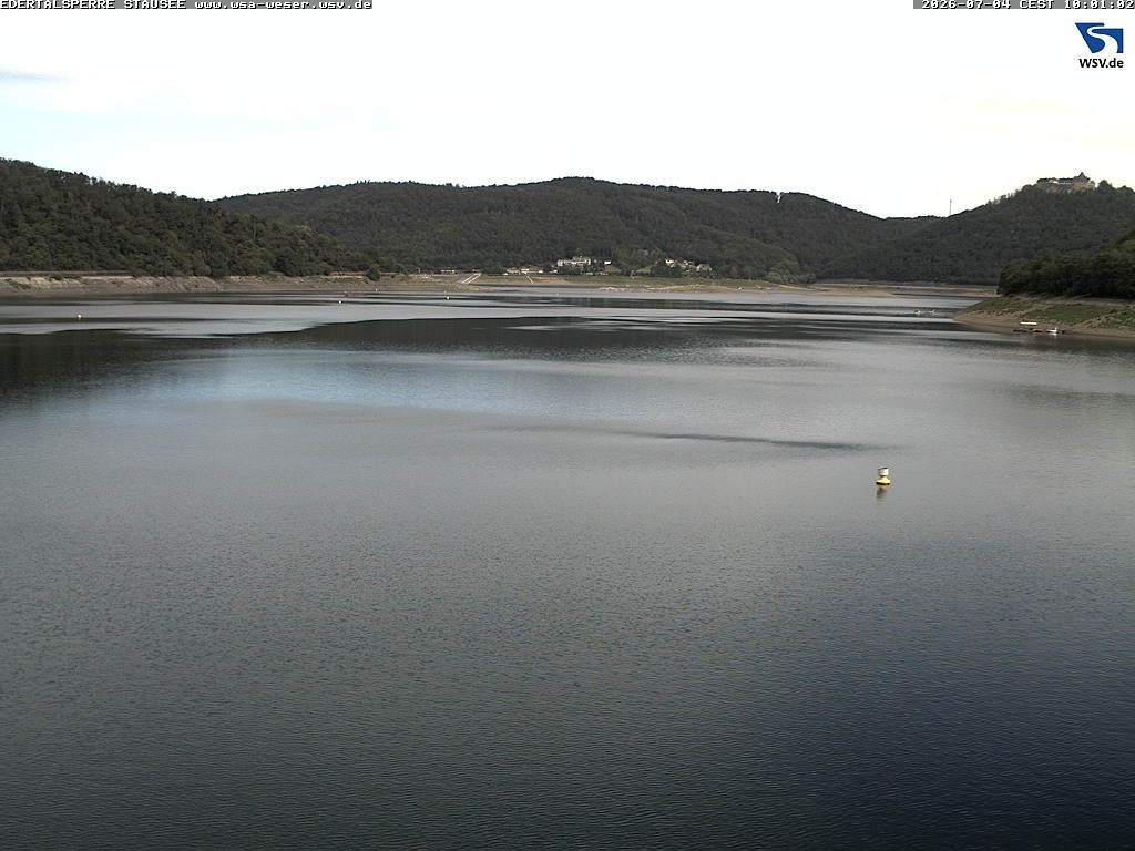 Archiv Foto Webcam Edertalsperre: Blick auf den Edersee