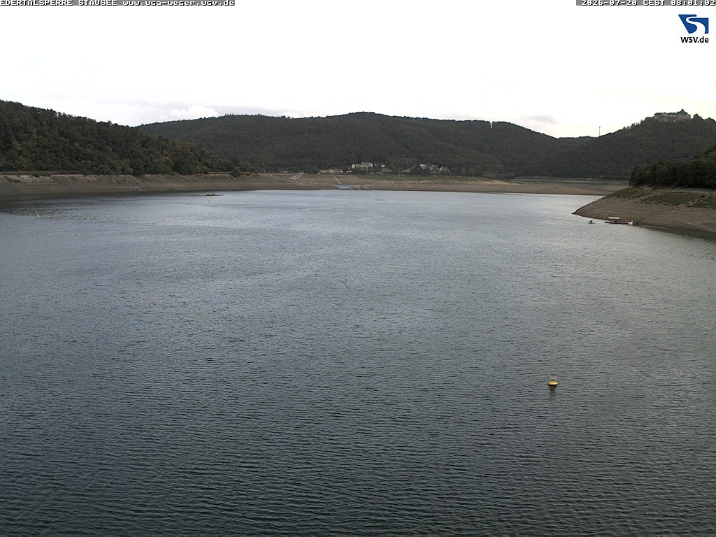 Archiv Foto Webcam Edertalsperre: Blick auf den Edersee