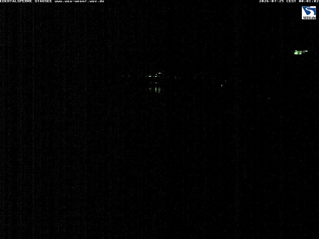 Archiv Foto Webcam Edertalsperre: Blick auf den Edersee