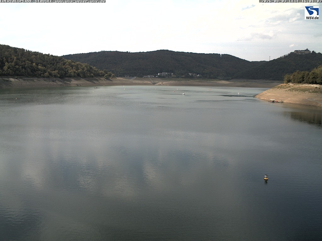 Archiv Foto Webcam Edertalsperre: Blick auf den Edersee