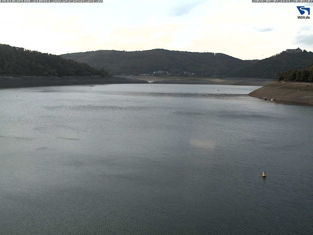 Archiv Foto Webcam Edertalsperre: Blick auf den Edersee