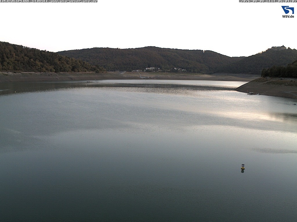 Archiv Foto Webcam Edertalsperre: Blick auf den Edersee