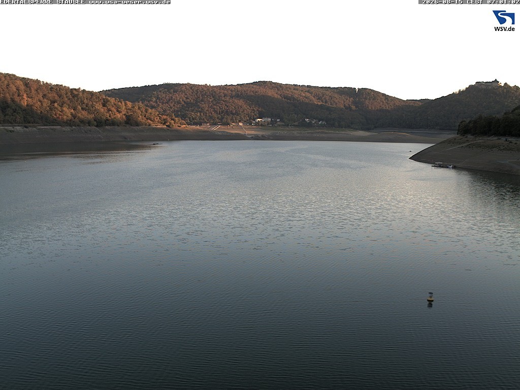 Archiv Foto Webcam Edertalsperre: Blick auf den Edersee
