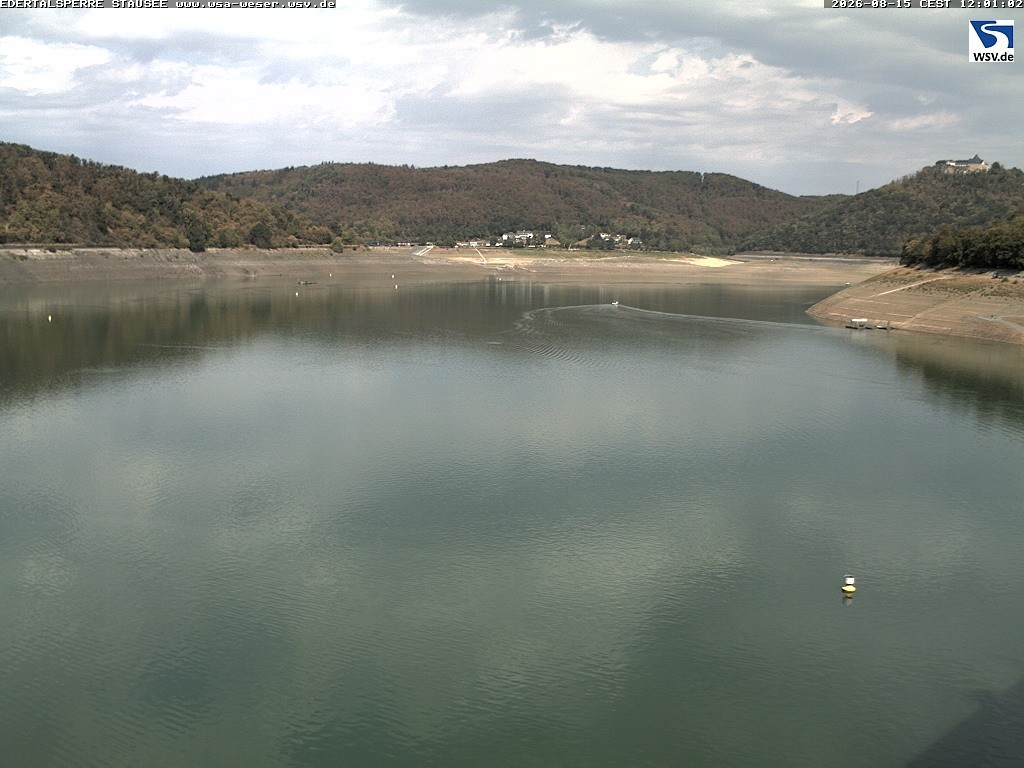 Archiv Foto Webcam Edertalsperre: Blick auf den Edersee