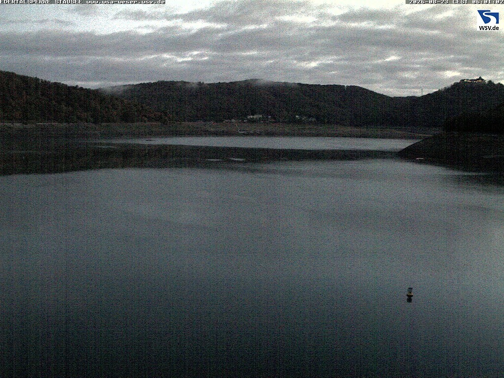 Archiv Foto Webcam Edertalsperre: Blick auf den Edersee