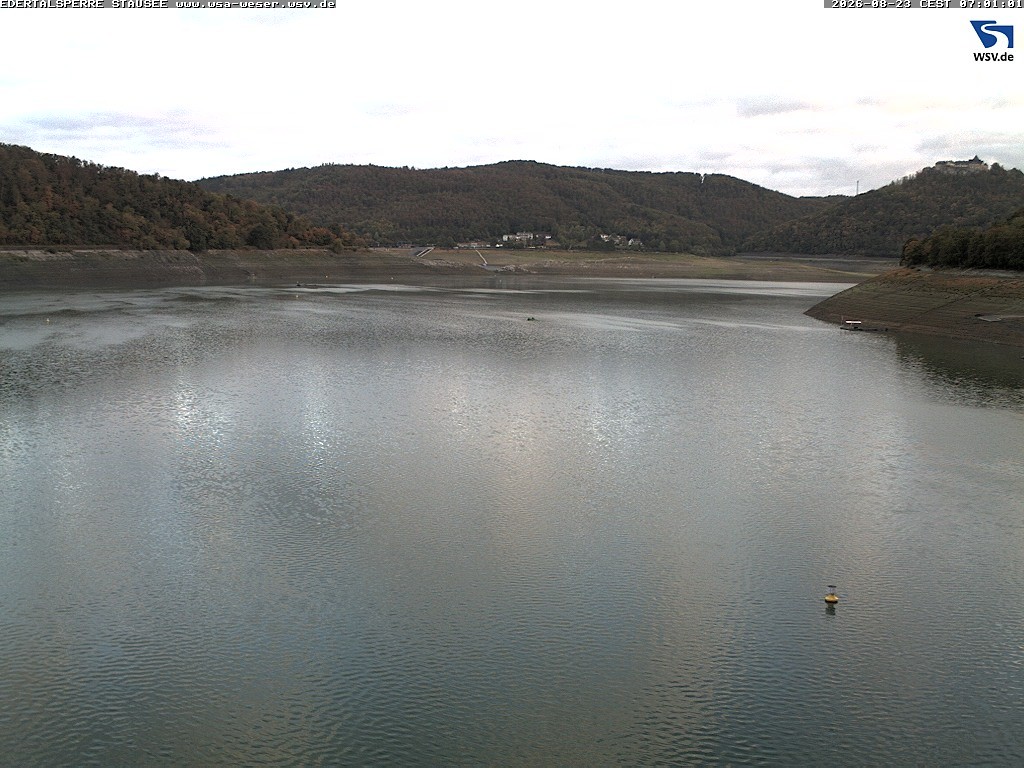 Archiv Foto Webcam Edertalsperre: Blick auf den Edersee