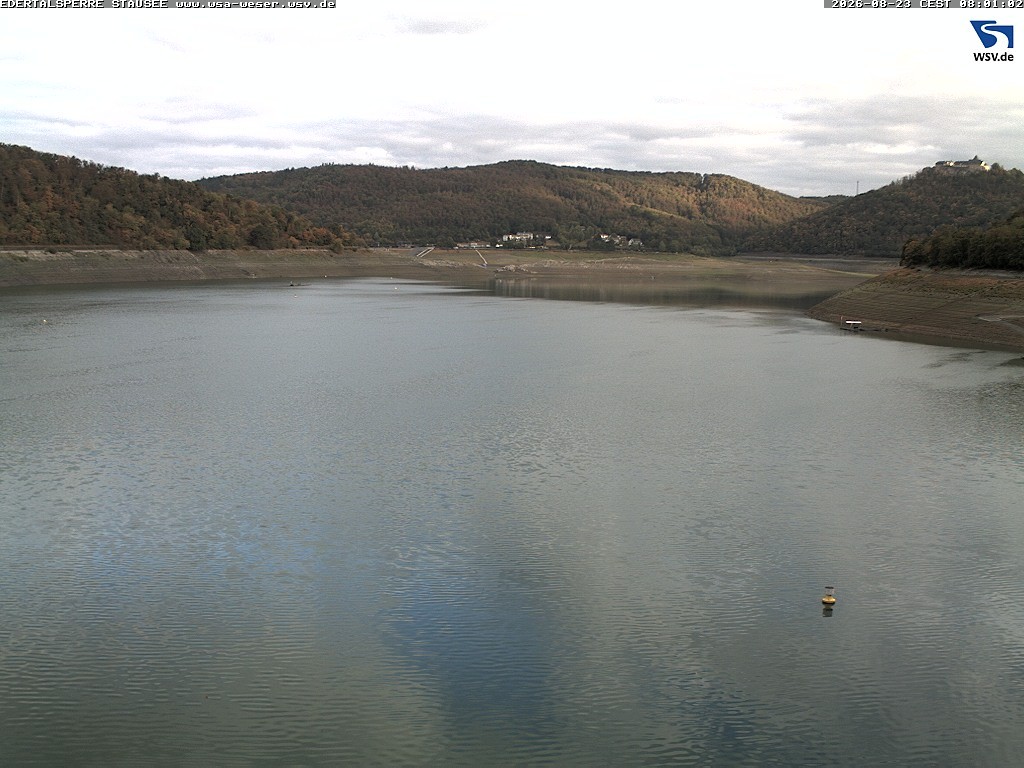 Archiv Foto Webcam Edertalsperre: Blick auf den Edersee
