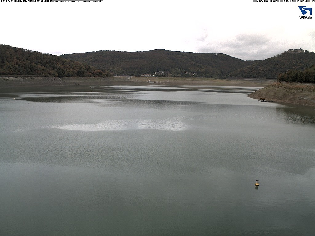 Archiv Foto Webcam Edertalsperre: Blick auf den Edersee