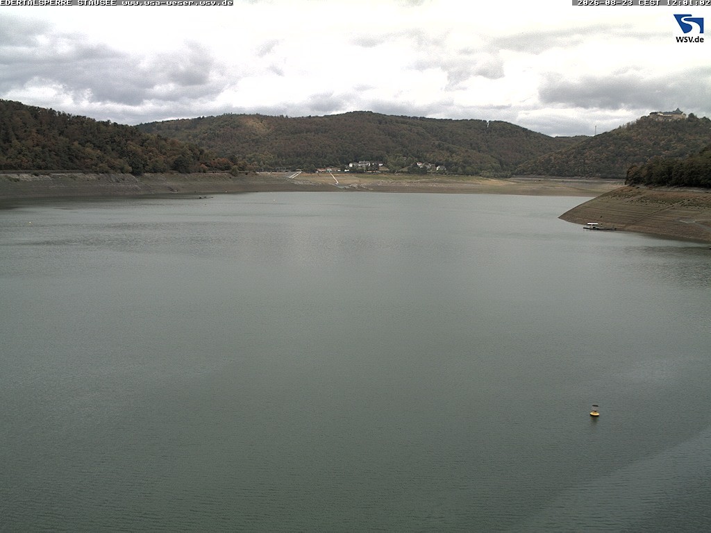 Archiv Foto Webcam Edertalsperre: Blick auf den Edersee
