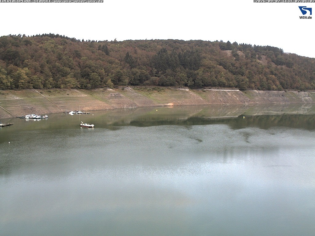 Archiv Foto Webcam Edertalsperre: Blick auf den Edersee