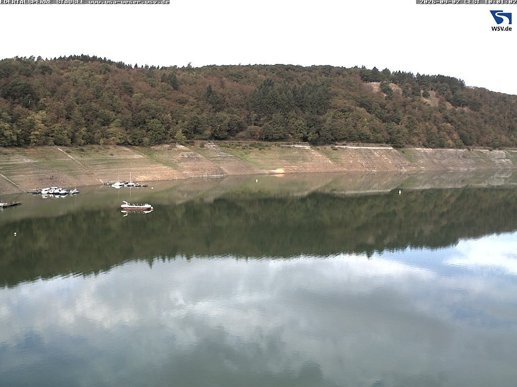 Archiv Foto Webcam Edertalsperre: Blick auf den Edersee