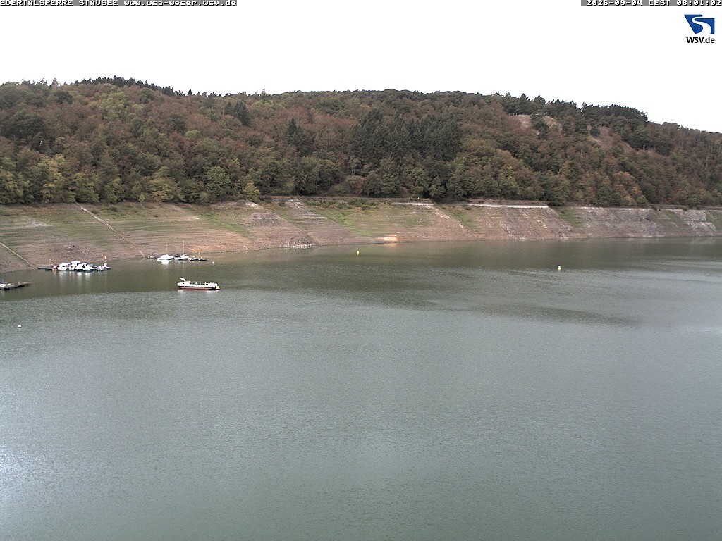 Archiv Foto Webcam Edertalsperre: Blick auf den Edersee