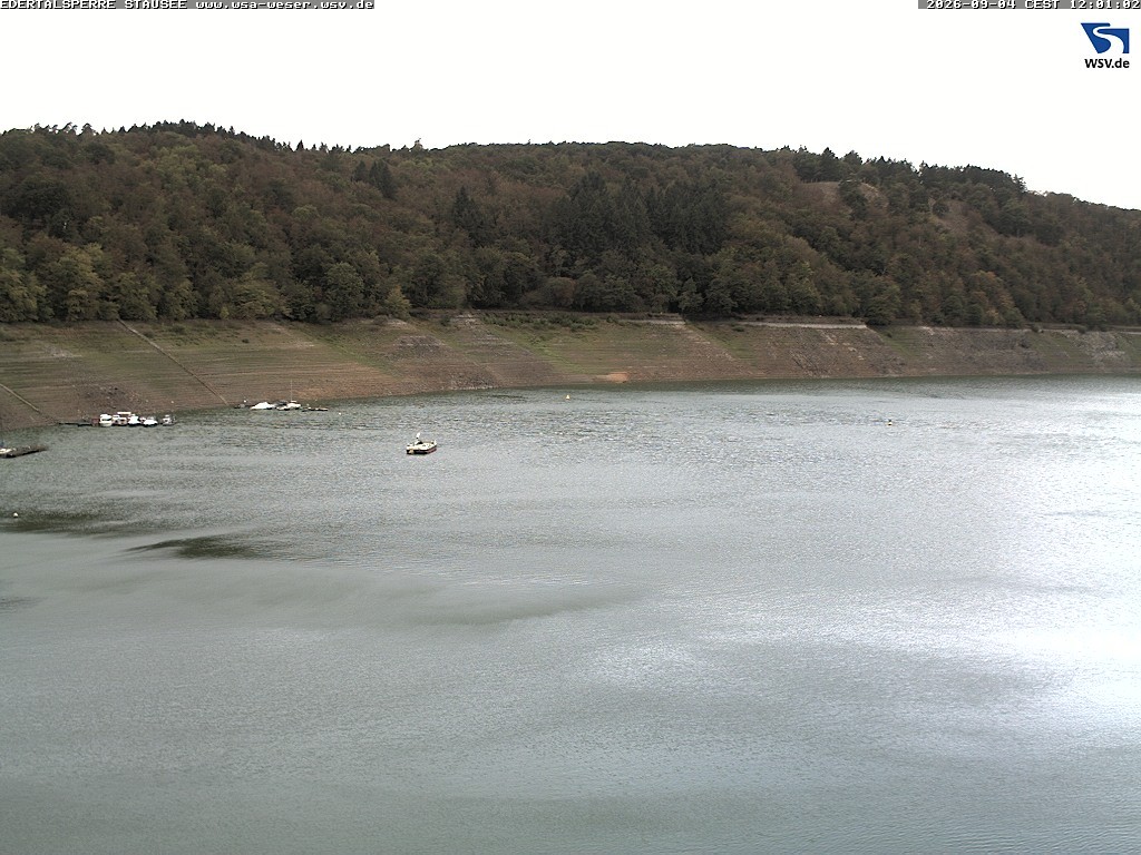 Archiv Foto Webcam Edertalsperre: Blick auf den Edersee